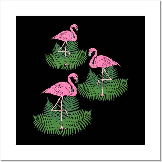 Pink Flamingos Wall Art by Mila46